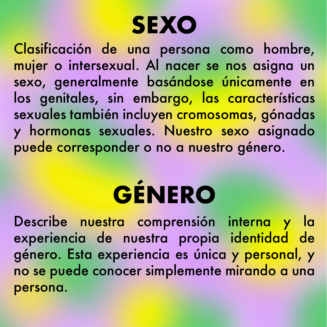 Diferencia de genero y sexo